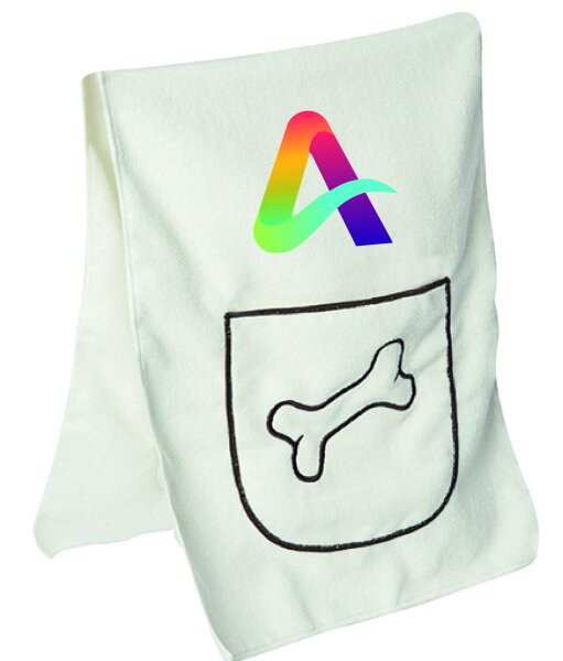 SWA Hundetuch 40x100cm beige inkl. Aufdruck