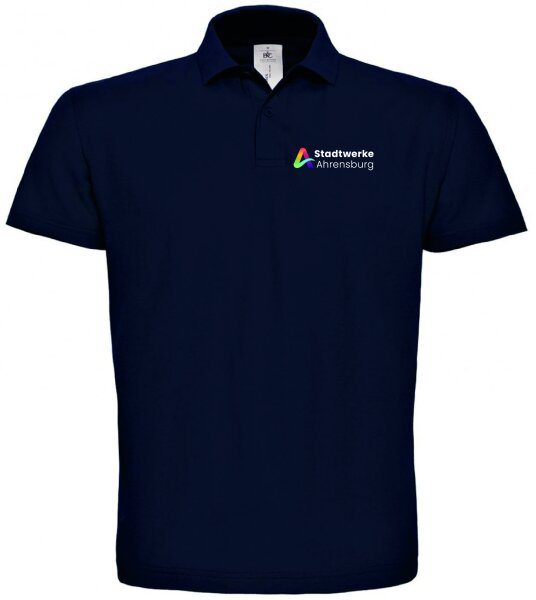 SWA Polo Unisex navy inkl. Aufdruck Gr. L